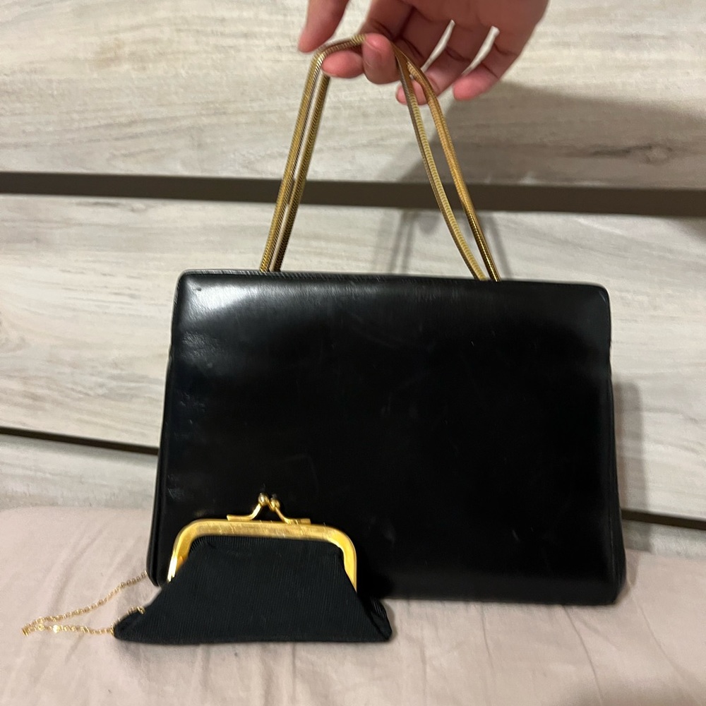 Vintage Italian Koret brand leather evening purse Rare